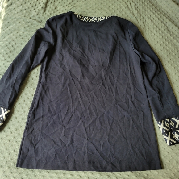 Tory Burch Ariana Embroidered Knit Trimmed Tunic Size 2 - Picture 7 of 8